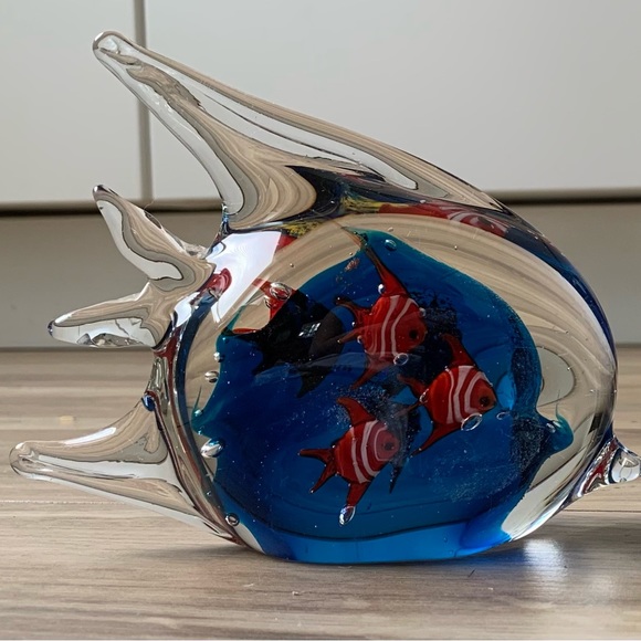 Vintage glass art angelfish - Picture 2 of 5